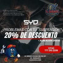 Descuento en suspensión SYD IL Garage